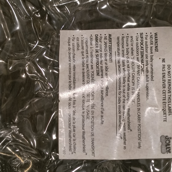 Black Stroller Sun Cover - Picture 3 of 4